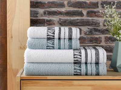 TOWELS - BAMBOO & COTTON - ZEBRA