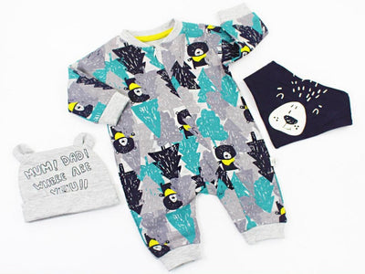 BABY CLOTHES - OVERALLS - 2801T-TONGS BABY