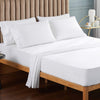 FITTED SHEET SET - POLYESTER - PLAIN