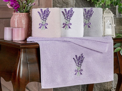 TOWELS - COTTON EMBROIDERY - LAVANTA