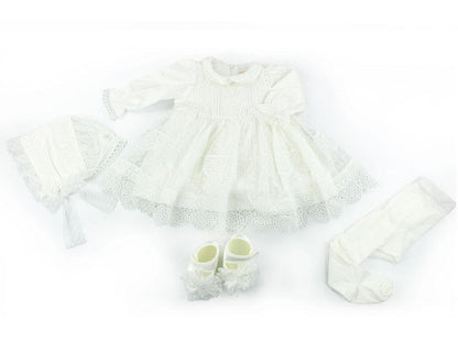 BABY CLOTHES - GIRLS DRESS - 3501-PG- PUGI
