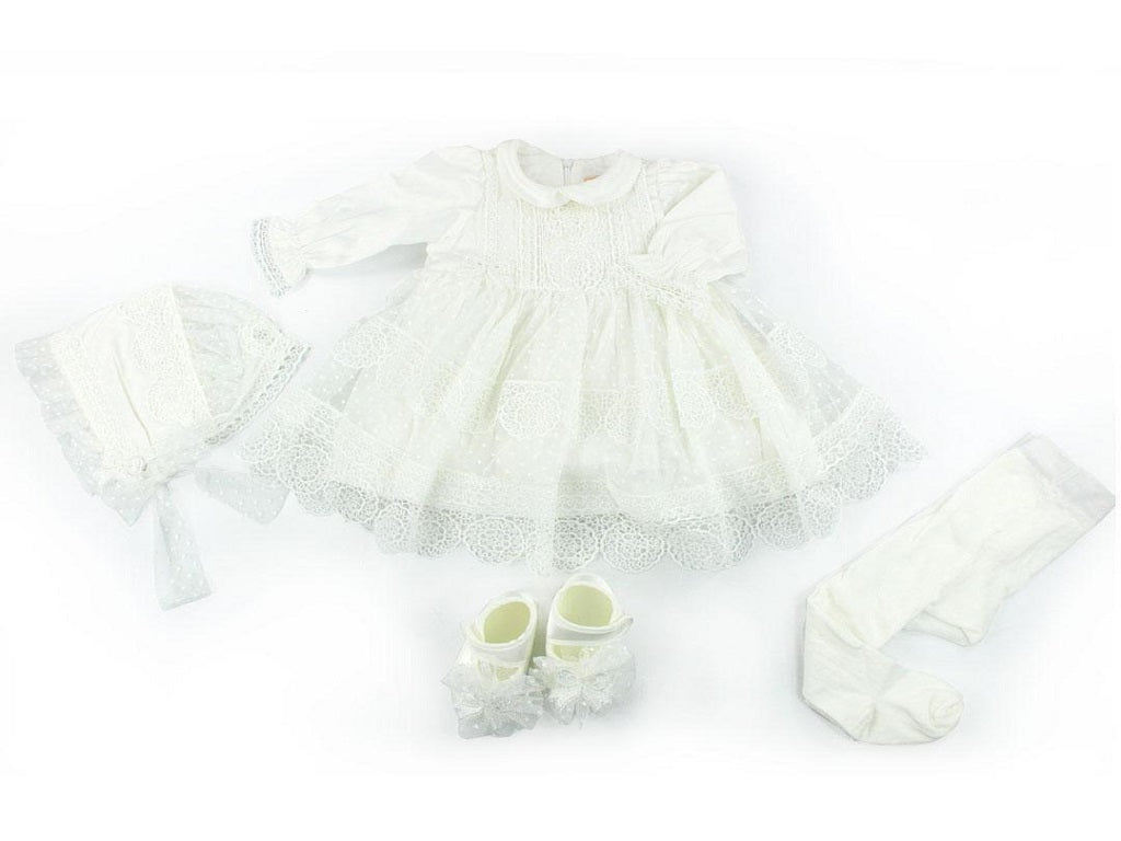BABY CLOTHES - GIRLS DRESS - 3501-PG- PUGI