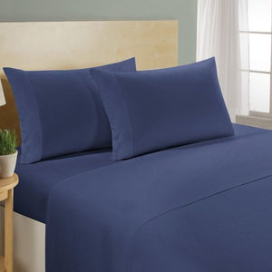 FITTED SHEET SET - POLYESTER - PLAIN